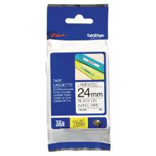 Brother tze-251 etiketteerlint 24mm zwart op wit Artikel foto