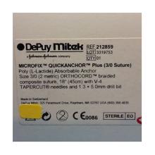Synthes Microfix quickanchor plus with orthocord 3/0 suture and drill bit Artikel foto