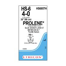 Ethicon Prolene hechtdraad 4-0 naald RB-1 blauw 90cm HS6857H Artikel foto