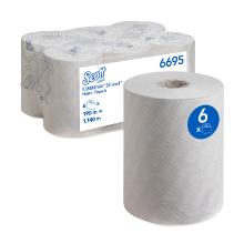 Scott essential handdoekrol slimroll 1 laags wit 198mm x190m Artikel foto
