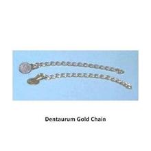 Gestenco Extrusion eyelet gold chain round base met ketting Artikel foto