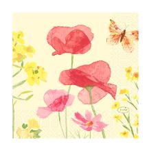 Servet dessin Poppy Field 3-laags 24x24cm Artikel foto
