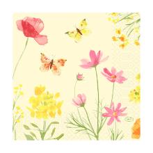 Servet dessin Poppy Field 3-laags 33x33cm Artikel foto