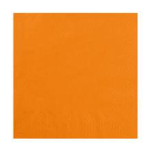 Servet oranje 3 laags tissue 33x33cm Artikel foto
