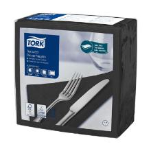 Tork servet dinner textured zwart 39x39cm Artikel foto