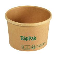 Bowl ronda short 240ml bruin karton/pla Artikel foto