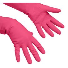Vileda multipurpose huishoudhandschoen maat L rood Artikel foto