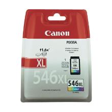 Canon inkt cartridge CL-546XL 13ml cyaan magenta geel capacity 300 paginas Artikel foto