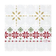 Duni tissue servet 24x24cm Tradition 3-laags Artikel foto