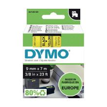Dymo 40918 D1 etiketteerlint labeltape 9mmx7m zwart op geel Artikel foto