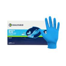 Onderzoekshandschoen Basics nitril L blauw Halyard Artikel foto