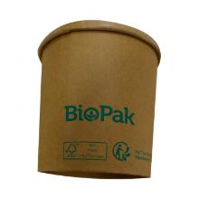 Bowl ronda short 360ml bruin karton/pla Artikel foto