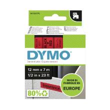 Dymo 45017 D1 etiketteerlint labeltape 12mmx7m zwart op rood Artikel foto