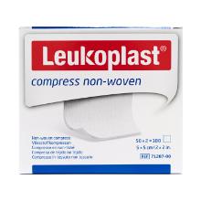 Leukoplast non-woven gaaskompres 5x5cm 4-laags onsteriel Artikel foto