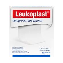 Leukoplast non-woven gaaskompres 10x10cm 4-laags onsteriel Artikel foto