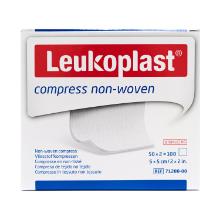 Leukoplast non-woven gaaskompres  5x5cm 4-laags steriel Artikel foto