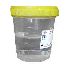 500ml beker plp met gele sec schroefst+200ml neutrale formaldehyde 4% gebufferd Artikel foto