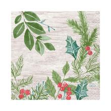 Servet Winter Greenery tissue 3-laags 33x33cm Artikel foto