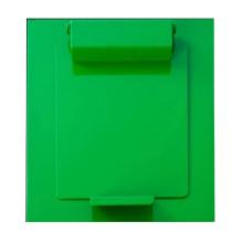 Top met deksel modulaire afvalscheidingsunit groen 60L V-part Artikel foto