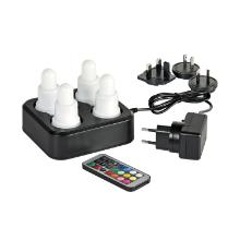 LED-set, herlaadbaar, 70x40mm wit Artikel foto