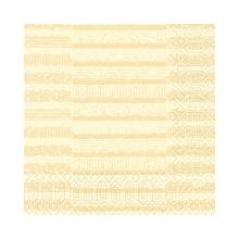 Tissue servet 33x33cm Tessuto Cream 3-laags Artikel foto