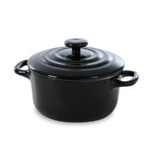 Ovenschotel met deksel zwart 200cc Artikel foto