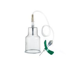 Naald safety butterfly 21Gx30cm houder voor bloedkweekflesjes groen Artikel foto