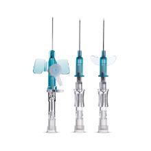 Infuusnaald Safetouch 22G 0,8x25mm met bijspuitpoort en vleugels blauw Nipro Artikel foto