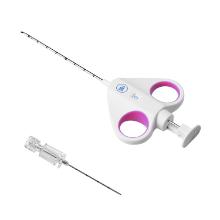 Semi automatische naald met steunnaald 10cm 18G Artikel foto