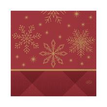 Servet 3-laags 33x33cm Rhombus Bordeaux Artikel foto