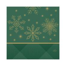 Servet 3-laags 33x33cm Rhombus Green Artikel foto