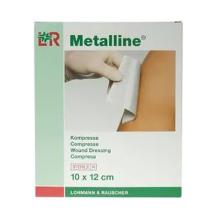 Metalline non-woven compres steriel met aluminium coating 10x12cm Artikel foto