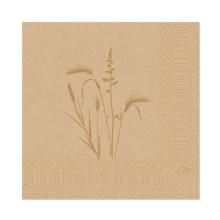 Servet 3-laags meadow Natural 33x33cm Artikel foto