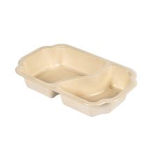 Take-Away Tray 250x159x45mm Brown 2-Comp Artikel foto
