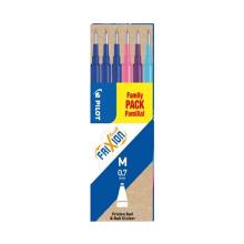 Penvulling pilot frixion ball 0,7mm medium punt 6 fun kleuren Artikel foto