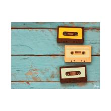 Placemat zomer cassetteband papier 30x40cm 60g King Artikel foto