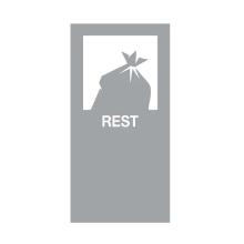 Magneetsticker rest grijs Artikel foto