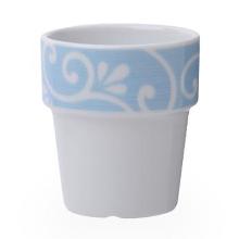 Beker melk xl 220ml wit met dekor blauwe krul Seltmann Artikel foto