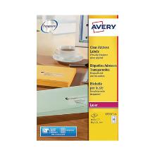 Avery L7551 etiketten 38,1x21,2mm transparant Artikel foto