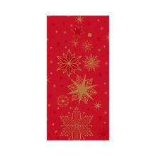 Servet 3 laags 1/8 40X40CM Stargazing Red Artikel foto