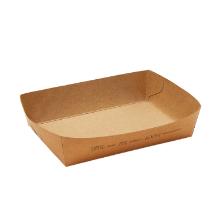 Friet/patat/snack bakje kraft zeewier-coated A50 120x170x40mm Artikel foto