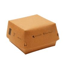 Hamburger box medium zeewier-coated kraft 115x110x78mm Artikel foto