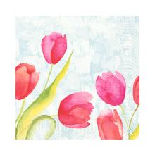 Servet Painted Tulips 3-laags 40x40cm Artikel foto