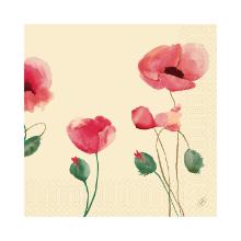 Servet Poppy Charm 3-laags 40x40cm Artikel foto