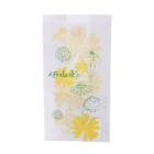 Afvalzak met plakstrip 15/4,5x29cm opdruk bloemen wit papier Artikel foto