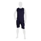 Body mouwloos korte pijp rug/kruisrits maat XS marine blauw 284 Artikel foto