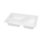 Duniform 1/4 gastronorm menuschaal 3-vak wit 265x162x45mm pp Artikel foto