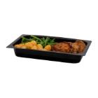 Duniform 1/4 gastronorm menuschaal 1-vak 1180ml zwart 265x162x40mm pp Artikel foto