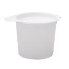 Sputumbeker gegradueerd rond model met deksel 150ml ps wit Artikel foto