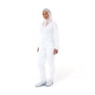 Overall PP non woven, wit, x-large, light weight, ritssluiting Artikel foto